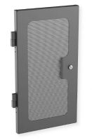 Atlas Sound MPFD16-HR Micro-Perf Front Door, Silver/Grey Powder Coat For use with WMA16-19-HR WMA Half Width Racks, 16 Gauge, Dimensions 28.0 x 20.0 x 1.0 inches, Made in the USA, UPC 612079190409 (MPFD16HR MPFD-16-HR MPF-D16-HR MP-FD16-HR) 