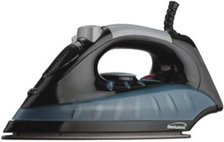 Brentwood MPI-62 Non-Stick Steam/Dry Spray Iron, Black Finish; 1200 Watts Power; Full Size; Adjustable Heat Control; Dry, Steam, Spray Settings; Variable Steam Settings; See Through Water Compartment; Non Stick Coating; Power Light Indicator; cETL Approval Code; Dimension (LxWxH) 11.5 x 4.75 x 5.5; Weight 2.5 lbs.; UPC 181225800627 (MPI62 MPI 62 MP-I62) 