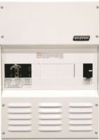 Magnum Energy MPSH-30D Magnum Panel Single Enclosure High Capacity with Double-pole 30A AC Input Breakers, Capability for one MS-PAE Series inverter (expandable to a maximum of three MS-PAE Series inverters stacked in parallel using optional MPX extension boxes), Enclosure is steel construction with a durable, white powder coat finish to help prevent corrosion (MPSH30D MPSH 30D MPS-H30D MP-SH30D)  