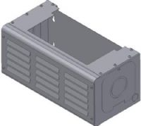 Magnum Energy MPX-CB Panel Extension Conduit Box Only, Designed to fit Magnum inverters, Has removable access doors on each side and conduit knockoucts on each side and on the bottom side, Dimensions 16 x 7.25 x 8 Inches (MPXCB MPX CB)  