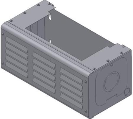 Magnum Energy MPX-CB Panel Extension Conduit Box Only, Designed to fit Magnum inverters, Has removable access doors on each side and conduit knockoucts on each side and on the bottom side, Dimensions 16 x 7.25 x 8 Inches (MPXCB MPX CB) 