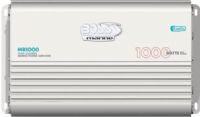 Boss Audio MR1000 Marine MOSFET 4-Channel Class A/B Power Amplifier, 1000 Watts Total Power, Max Power @ 2 Ohms 250 Watts x 4, Max Bridged Power @ 4 Ohms 500 Watts x 2, RMS Power @ 4 Ohms 100 Watts x 4, Frequency Response 6 to 50000 Hz, Total Harmonic Distortion (THD) @ RMS Output 0.01%, Signal-to-Noise Ratio (SNR) 102 dB, UPC 791489108836 (MR-1000 MR 1000) 
