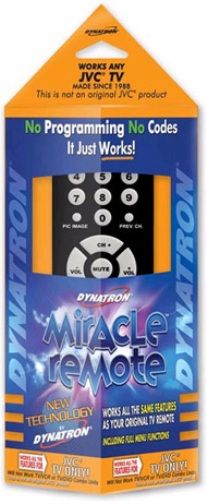 Dynatron MR140 Miracle Remote Full Function Replacement Remote For Any JVC TVs Made Since 1988, Full Menu Including All Audio and Video Settings, Includes the 4 Directional Arrows Needed to Fully Operate All JVC Menus, Channel Auto Programming, Full Inputs, Full PIP, Easy to Use Layout (MR-140 MR 140)