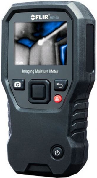 FLIR MR160 Thermal Imaging Moisture Meter; Identify and Verify with one Tool; 80 x 60 Lepton thermal imager with IGM technology; Document thermal images and moisture readings on one screen; Review images and generate reports with free FLIR Tools software; Troubleshoot Quickly; Easily investigate insulation and moisture issues; UPC: 793950371602 (FLIRMR77NISTL FLIR MR77-NISTL PIN-LESS PSYCOMETER)