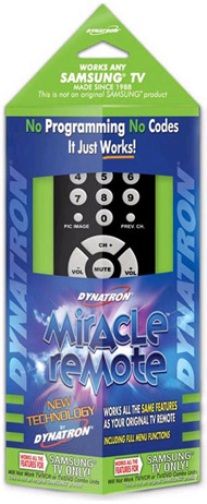 Dynatron MR170 Miracle Remote Full Function Replacement Remote For Any Samsung TVs Made Since 1988, Full Menu Including All Audio and Video Settings, Channel Auto Programming, Full Separate Inputs, Full PIP Picture Size For Aspect, Sleep, Easy to Use Layout (MR-170 MR 170)