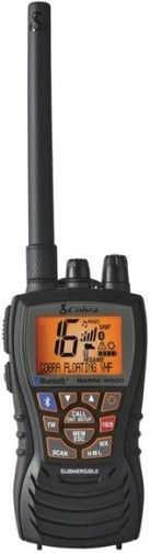 Cobra MR HH500 FLT BT 6-Watt Floating Handheld VHF Radio, Bluetooth Wireless Technology, Rewind-Say-Again, Noise-Cancelling Microphone, Illuminated Display, Selectable Power, Instant Access to NOAA All Hazards and Weather Information, Instant Channel 16 Instant Access to Channel 16 for Emergency Situations, UPC 028377201653 (MRHH500FLTBT MR-HH500-FLT-BT MRHH500 FLTBT MR-HH500FLTBT)