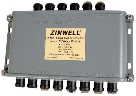 DirecTV MS6X8WB MultiSwitch with Weather Boot 6