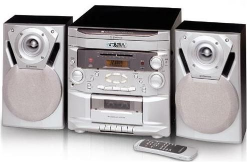 Emerson MS9700 Audio System with 6-CD Changer, 32 Track programmable memory (MS-9700, MS 9700)
