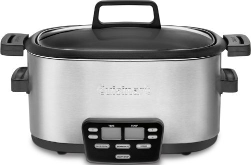 Cuisinart MSC-600 3-in-1 Cook Central; 3 fully programmable cooking functions Slow Cook on high, low, simmer or warm for up to 24 hours; Includes automatic Keep Warm feature; Brown/Saut with temperatures up to 400; Steam for up to 90 minutes; One touch switches modes when recipe calls for combination cooking; UPC 086279046543 (MSC600 MSC 600 MS-C600)