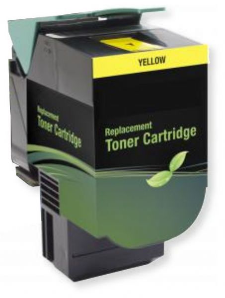 MSE Model MSE022480216 Remanufactured High-Yield Yellow Toner Cartridge To Replace Lexmark 80C1HY0; Yields 3000 Prints at 5 Percent Coverage; UPC 683014205380 (MSE MSE022480216 MSE 022480216 MSE-022480216 80C 1HY0 80C-1HY0)