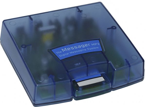 Nel-Tech Labs MSG-64T Messager MP3/Media Card, 16MB of Flash memory, 64-minutes of high-quality recording time, USB connection, 20Hz to 20KHz of Frequency response, 16KHz to 48KHz Sample Rate, Plays Standard .mp3 Files, Support to 128Kbps/48KHz, Store 100's of Messages, Change audio via PC/USB or flash card (MSG64T MSG 64T) 