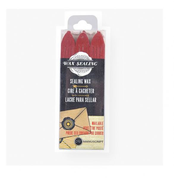 Manuscript MSH7603RW Sealing Gun Wax Red; Acid-free, low temperature sealing wax is safe, clean and easy to use; Shipping Weight 0.11 lb; Shipping Dimensions 3.82 x 0.47 x 6.14 in; UPC 762491761517 (MANUSCRIPTMSH7603RW MANUSCRIPT-MSH7603RW CRAFTS MAIL)