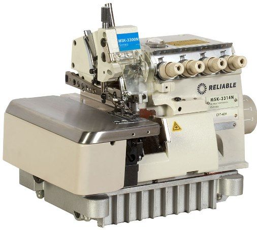 Reliable MSK-3314N-CF7-40H-SS Semi-Submerged Table Three / Four Thread High Speed Serger Machine, 6500 rpm high-speed operation, Differential feed, Stitch length regulator, Fully automatic lubrication (MSK3314NCF740HSS MSK-3314N-CF7-40H MSK-3314N-CF7 MSK-3314N MSK3314N)