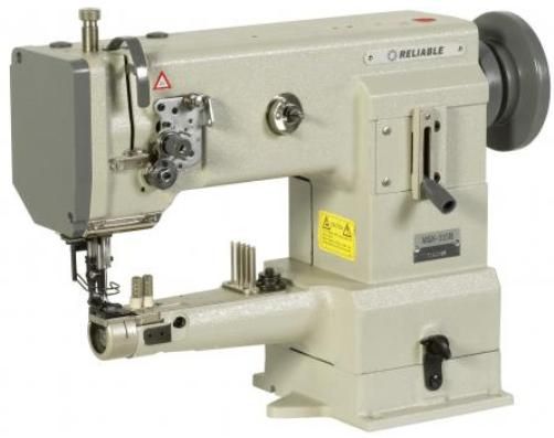 Reliable MSK-335B Cylinder Bed, Compound Feed Sewing Machine with Vibrating Binder, 2,400 rpm high-speed operation, Japanese Hirose brand 1.4x capacity large sewing hook, Built-in bobbin winder, Low noise, low vibration design, Stitch dial regulator (MSK335B MSK 335B MSK-335 MSK335)