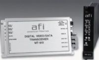 American Fibertek MT-913 Module Video Transmitter With Bi-directional Multi-Protocol Data; Designed to operate with the MR-913 or RR-913 video receiver with bi-directional data over one multimode fiber optic cable; High performance 10 bit digital NTSC, PAL, RS170, or RS343 video signals (MT913 MT 913)  