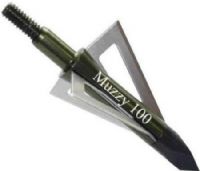 Muzzy 225 Trocar 100 Gain 3 Blade Broadheads (6-Pack); 1 3/16" cutting diameter, .020" blade thickness; UPC 050301225008 (MUZZY225 MUZZY-225) 