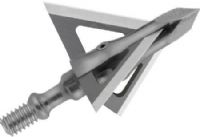 Muzzy 293 Trocar 125 Grain 3 Blade Crossbow Broadhead; Aerodynamic .035" blades and a right-helix design maximize arrow stabilization, delivering pinpoint accuracy at long ranges; Offers superior penetration, and the solid steel ferrule won't deform or deflect when striking bone; 1-3/16" cutting diameter; UPC 050301293007 (MUZZY293 MUZZY-293) 
