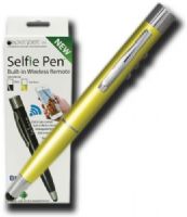 Monteverde MV20593 Lime Selfie Pen, A pen that wirelessly synchronizes via Bluetooth with your phone or tablet allowing you to remotely take pictures, Works with iOS or Android, Rechargeable battery, Also doubles as a ballpoint pen, Lime barrel and black ink, UPC 080333205938 (MONTEVERDEMV20593 MONTEVERDE MV20593 MV 20593 MV-20593) 