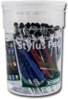 Monteverde MV45010D One Touch, 4-Color Ballpoint/Stylus Pens 50 Pieces Tub; An ultimate multi-function pen with 4 ballpoint ink colors and a stylus at the top; Simply slide down the ink color button to begin writing in that color; 50-piece display tub; Assorted barrel colors; UPC 080333450109 (MONTEVERDEMV45010D MONTEVERDE MV45010D MV45010 D MV 45010D MONTEVERDE-MV45010D MV45010-D MV-45010D) 