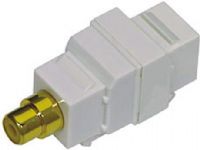 Seco-Larm MVE-PB020Q Snap-In Passive Composite Video Balun, Transmits a monochrome video signal up to 2550ft (780m) or color up to 2230ft (680m), RJ45 Jack, Max. Input 1.0Vp-p, Passive operation, Uses low-cost Cat5e/6 cable instead of costly coaxial cables, High immunity from interference - Built-in impedance coupled device and noise filter (MVEPB020Q MVE PB020Q)  