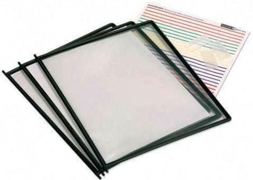 Martin Yale MVF3 Master Replacement Sleeves for Masterview System, 13'' x 11'' x 4'', Heavy-gauge polypropylene material will not lift type or stick to your reference materials, Nonglare surface allows for in-sleeve photocopying, Includes indexing tabs (MVF-3 MVF 3 MATMVF3 MAT-MVF3 015086211103)
