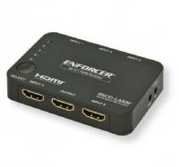 Seco-Larm MVS-AH51-01NQ HDMI Switchers with 5 HDMI Inputs, Black; UPC 676544017523 (SECOLARMMVSAH5101NQ SECOLARM MVS-AH51-01NQ SECOLARM MVSAH51-01NQ SECOLARM MVS AH51 01NQ SECOLARM MVSAH5101NQ SECOLARM MVS/AH51/01NQ) 