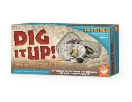 Mindware MW13764603 Dig it Up, Minerals and Fossils; Set includes one dozen individually wrapped clay stones or eggs, each with a chiseling tool and instructions (MW13764603 MINDWARE-13764603 MINDWAREMW-13764603 SCIENCE MINDWARE MW-13764603) 