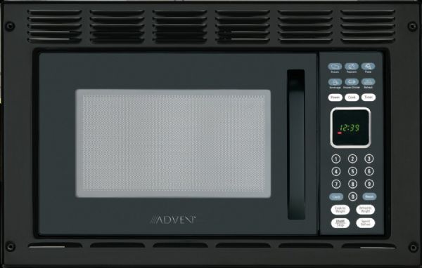 Advent MW912BWDK Black Built-in Microwave Oven with Trim Kit; 0.9 cu.ft. capacity; 900 watts of cooking power and 10 adjustable power levels let you boil, reheat, defrost and more; 6 pre-programmed one-touch digital cook settings let you easily prepare popcorn, pizza, frozen entrees or beverages at the touch of a button (MW-912BWDK MW 912BWDK MW912-BWDK MW912 BWDK)