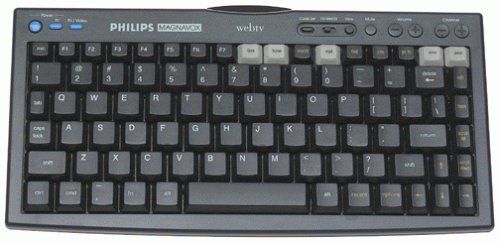 Philips MWK122BK Wireless Keyboard for WebTV, Compatible with SWK8640, Designed for use with WebTV, Wireless infrared input device, Control functions for WebTV Plus (MWK 122KB   MWK-122KB   Web TV)