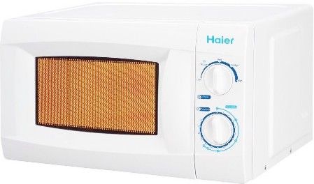 Haier MWM6600RW Microwave 600 Watts with Rotary Controls, White, 0.6 cu. ft. Capacity, 5 Power Levels, 9.65