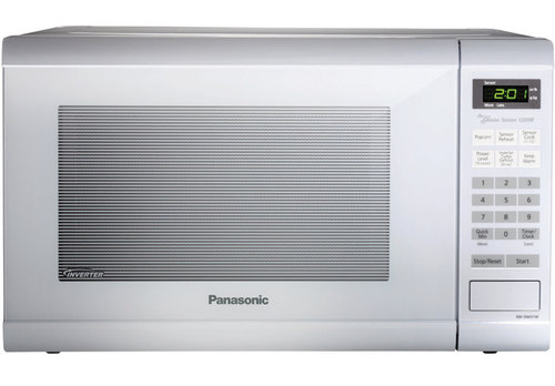 Panasonic MWPA933W 2.2 Cu. Ft. Countertop Microwave with Inverter Technology - Black, 2.2 Cu. Ft. Size, Luxury Full-Size Type, Countertop Installation, 2.2cft Oven Capacity, 1250W Cooking Power, White Color, 5 Button + Membrane Control Panel, Green 4 Digit Display Panel, 99min 99sec Cooking Time, ( 99min 99sec ) Kitchen Timer, 120V / 60Hz Power Source, 14
