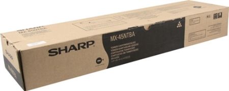 Sharp MX-27NTBA Black Toner Cartridge, Works with MX2300N, MX2700N, MX2700NJ, MX4501N, MX3501N & MX4501N Multifunction Printers, Approximate yield 18000 average standard pages, New Genuine Original OEM Sharp Brand, UPC 708562040648 (MX27NTBA MX 27NTBA)