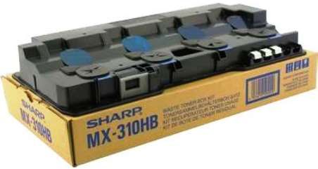 Sharp MX-310HB Waste Toner Container/Collector For use with MX-2600N, MX-3100N, MX-4100, MX-4100N, MX-4101N, MX-5000, MX-5001N and MX-5100N Printers, Up to 50000 pages yield based on 5% page coverage, New Genuine Original OEM Sharp Brand, UPC 708562014632 (MX310HB MX310HB MX-310-HB MX-310 HB)