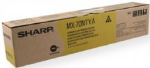 Sharp MX-70NTYA Yellow Laser Cartridge, New Genuine Original OEM Sharp Brand For use with MX-5500N, MX-6200N & MX-7000N Copiers, 31,000 Yield (MX70NTYA MX 70NTYA MX70-NTYA MX-70NT MX-70) 