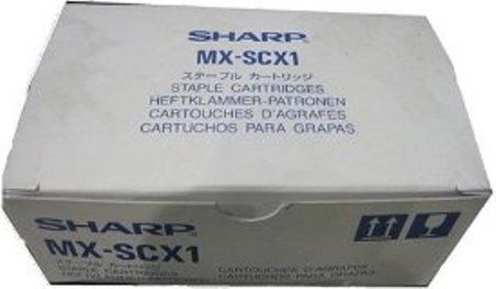 Sharp MX-SCX1 Staple Cartridges (3-Pack) For use with Sharp DX-C310FX, DX-C311FX, DX-C400, DX-C401, MX-2300N, MX-2700N, MX-3500N, MX-3501N, MX-4501N, MX-B400P, MX-B401, MX-C400, MX-C400P, MX-FN10, MX-FN12, MX-FNX1, MX-FNX9, MX-M260 and MX-M310 Printers Printers; 5000 Staples per Cartridge (MXSCX1 MX SCX1 MXS-CX1 MXSC-X1 MXSCX-1)