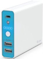 iLuv MYPOWER104 myPower 10400 Portable Dual USB Port Power Bank; For iPhone 6, iPhone 6 Plus, iPhone 5s/5c/5, Galaxy S6/S5/S4/S3, Galaxy Note 4/3, LG G3, HTC One M8, all iPad Air, all iPad, all iPad mini, all Galaxy Tab, all Kindle, and other USB devices; 10400mAh battery capacity; Delivers 2.1 Amp output for quick charge; UPC 639247745551 (MY-POWER104 MYPOWER-104 MY-POWER-104)  