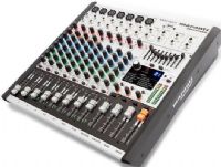 Marantz Professional Sound Live 12 Twelve-Channel and 2-Bus Tabletop Mixer; 7 XLR inputs with Marantz Professional mic preamps; Dynamic compression (Channels 1-4); 3-band EQ plus 2 aux sends per channel; 60mm faders with mute switch and LED meters; USB audio connectivity with level control; 100 studio-grade digital effects; Balanced XLR, balanced/unbalanced 1/4" outputs; UPC 694318020531 (MARANTZSOUNDLIVE12 MARANTZ-SOUNDLIVE12 MARANTZ-SOUND-LIVE-12 SOUNDLIVE12) 