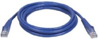 Tripp Lite N001-010-BL Network 10-ft. Cat5e 350MHz Snagless Molded Cable (RJ45 M/M), Blue, Premium cabling for Category 5 and 5e applications-rated for 350 MHz/1 Gbps communications, PVC 4-pair stranded UTP, All cables feature boots with integral strain-relief and RJ45 (Male) connectors, UPC 037332042545 (N001010BL N001010-BL N001-010 N001010 TrippLite) 