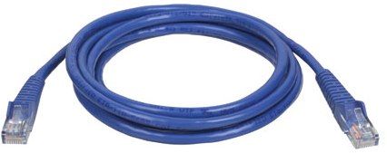 Tripp Lite N001-010-BL Network 10-ft. Cat5e 350MHz Snagless Molded Cable (RJ45 M/M), Blue, Premium cabling for Category 5 and 5e applications-rated for 350 MHz/1 Gbps communications, PVC 4-pair stranded UTP, All cables feature boots with integral strain-relief and RJ45 (Male) connectors, UPC 037332042545 (N001010BL N001010-BL N001-010 N001010 TrippLite)
