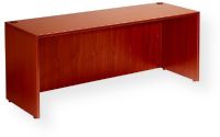 Boss Office Products N101-C Desk Shell, 71"W X 36"D, Cherry; The Desk shell is the foundation of the laminate grouping This executive size 36X 71 shell is constructed of high pressure laminate with a 3mm edge banding; The cam lock construction makes for easy assembly; And a variety of pedestal options compliments the grouping; UPC 751118210125 (N101C N101-C N101-C) 