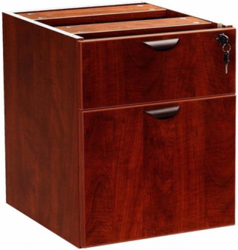 Boss Office Products N108-M 2 Hanging Pedestal - 3/4 Box/File , Mahogany, The 3/4 pedestal features a file and box drawer, It can be used with any of the series desk shells Finished in Mahogany laminate, Dimension 16 W X 18 D X 19 H in, Wt. Capacity (lbs) 250, Item Weight 50 lbs, UPC 751118210811 (N108M N108-M N108-M)