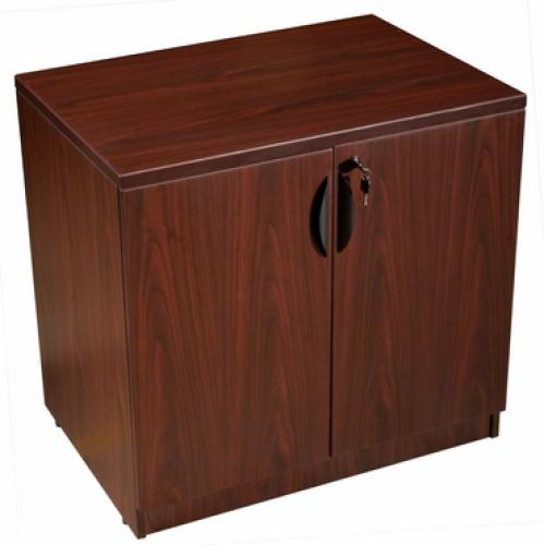 Boss Office Products N113-M Storage Cabinet - Mahogany, Storage cabinet made of thermally infused melamine, Edges are banded with 3mm PVC,, Dimension 31 W X 22 D X 29.5 H in, Wt. Capacity (lbs) 250, Item Weight 103 lbs, UPC 751118211313 (N113M N113-M N113-M)
