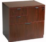 Boss Office Products N114-M Combo Lateral File, Mahogany 312, The combo lateral file features a lateral file drawer a two box drawers and a file drawer that locks along with the lateral drawer, It can be used either free standing or under a desk shell, Floor glides allow for minimal leveling on uneven flooring surfaces, It is finished in Mahogany laminate, Dimension 31 W x 22 D x 29 H in, Frame Color Mahogany, Wt. Capacity (lbs) 250, Item Weight 162 lbs, UPC 751118211412 (N114M N114-M N114-M) 