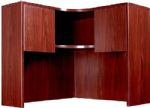 Boss Office Products N126-M Corner Open Hutch, Mahogany 4226H, The corner hutch is intended for use in conjunction with the N124 corner shell, The hutch feature two enclosed storage area's and allow ample space to work on the desk surface, The Mahogany laminate is durable yet attractive, Dimension 42 x 42W x 15 D x 36 H in, Frame Color Mahogany, Wt. Capacity (lbs) 250, Item Weight 164 lbs, UPC 751118212617 (N126M N126-M N126-M) 