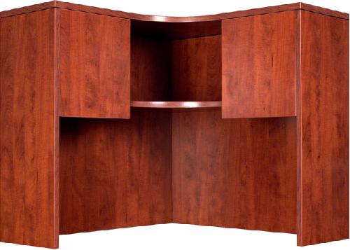 Boss Office Products N126-C Corner Open Hutch, Cherry, The corner hutch is intended for use in conjunction with the N124 corner shell, The hutch feature two enclosed storage area's and allow ample space to work on the desk surface, The Cherry laminate is durable yet attractive, Dimension 42 x 42W x 15 D x 36 H in, Frame Color Cherry, Wt. Capacity (lbs) 250, Item Weight 164 lbs, UPC 751118212624 (N126C N126-C N126-C)
