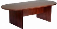 Boss Office Products N136-M 95W X 47D Race Track Conference Table, Mahogany, Eight foot racetrack style Mahogany laminate conference table, Affords eight people adequate workspace for meetings and other gatherings, Dimension 95 W x 43 D x 29.5 H in, Frame Color Mahogany, Wt. Capacity (lbs) 250, Item Weight 215 lbs, UPC 751118213614 (N136M N136-M N-136M) 