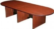 Boss Office Products N137-M 10Ft Race Track Conference Table - Mahogany, Ten foot racetrack style Mahogany laminate conference table, Affords eight people adequate workspace for meetings and other gatherings, Chips in two cartons, Dimension 120 W 49 D x 29.5 H in, Frame Color Mahogany, Wt. Capacity (lbs) 250, Item Weight 343 lbs, UPC 751118213713 (N137M N137-M N-137M) 