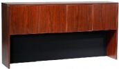 Boss Office Products N144-M Hutch With Doors, Mahogany 7156, Four door 71" hutch for use on the N101 desk or N143 credenza, Finished in Mahogany laminate with durable 3mm edge banding, Dimension 71 W x 15 D x 36 H in, Frame Color Mahogany, Wt. Capacity (lbs) 250, Item Weight 169 lbs, UPC 751118214413 (N144M N144-M N144-M) 