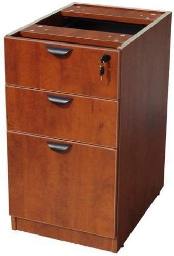Boss Office Products N166-C Deluxe Pedestal-Full, Box/Box/File, 15.5W2D, Cherry, The deluxe locking pedestal has two box drawers and a file cabinet, The Cherry laminate is durable yet attractive, Dimension 16 W X 22 D X 28.5 H in, Wt. Capacity (lbs) 250, Item Weight 78 lbs, UPC 751118216622 (N166C N166-C N166-C)