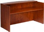 Boss Office Products N169-C Reception Desk, 71W X 30/36D X 42H, Cherry, The reception desk shell can be used alone or in conjunction with other reception items, This Cherry unit make a good first impression every time, Dimension 71 W x 30 D x 42 H in, Frame Color Cherry, Wt. Capacity (lbs) 250, Item Weight 201 lbs, UPC 751118216929 (N169C N169-C N169-C) 